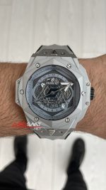Hublot Sang Bleu II Grey 45mm Replika Saat