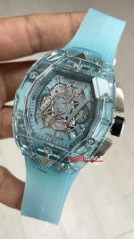 Hublot Spirit Of Big Bang Sang Bleu Water Blue Sapphire 44mm Şeffaf Su Mavisi Replika Saat