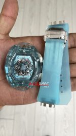 Hublot Spirit Of Big Bang Sang Bleu Water Blue Sapphire 44mm Şeffaf Su Mavisi Replika Saat