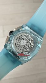 Hublot Spirit Of Big Bang Sang Bleu Water Blue Sapphire 44mm Şeffaf Su Mavisi Replika Saat