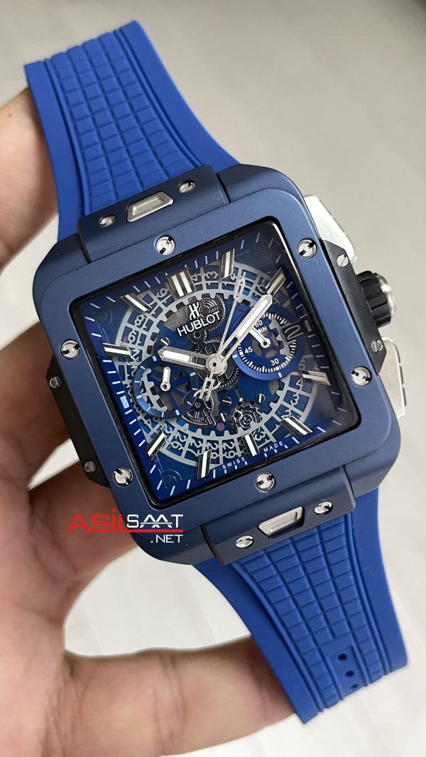 Hublot Square Bang Mavi Kadran 45mm Blue Replika Saat Hublot Square Bang Mavi Kadran 45mm Blue Replika Saat