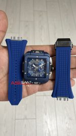 Hublot Square Bang Mavi Kadran 45mm Blue Replika Saat