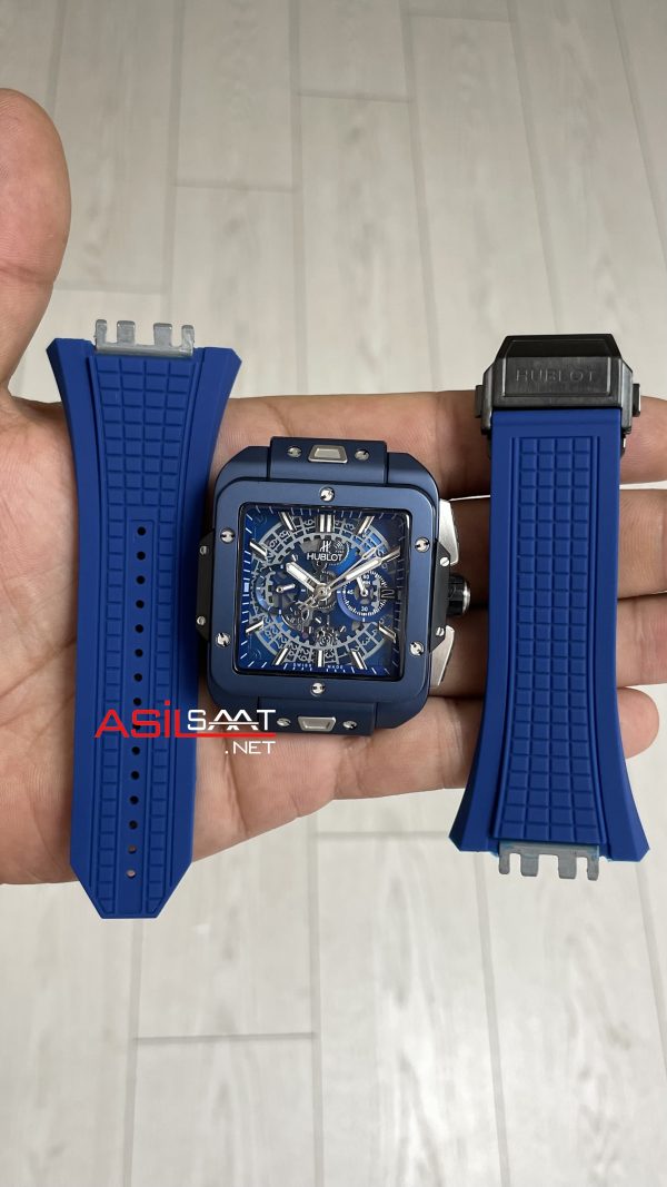 Hublot Square Bang Mavi Kadran 45mm Blue Replika Saat Hublot Square Bang Mavi Kadran 45mm Blue Replika Saat
