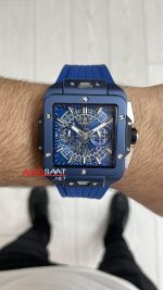 Hublot Square Bang Mavi Kadran 45mm Blue Replika Saat
