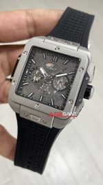 Hublot Square Bang Siyah Kadran 45mm Grey Replika Saat