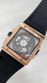Hublot Square Bang Siyah Kadran 45mm Rose Replika Saat