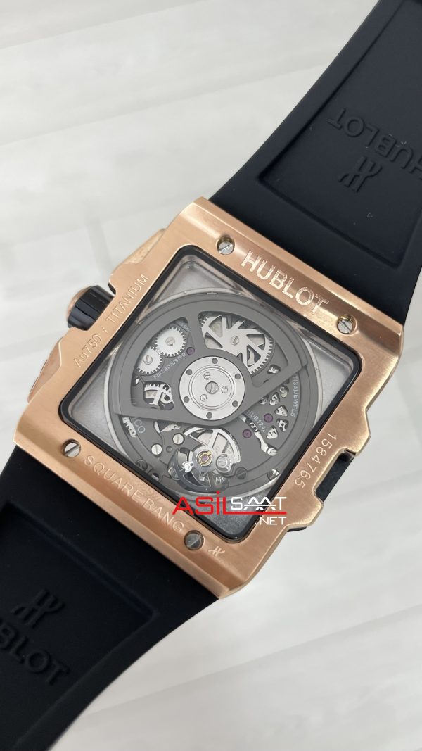 Hublot Square Bang Siyah Kadran 45mm Rose Replika Saat Hublot Square Bang Siyah Kadran 45mm Rose Replika Saat