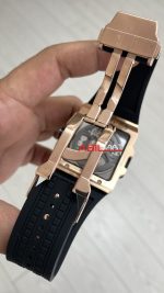 Hublot Square Bang Siyah Kadran 45mm Rose Replika Saat