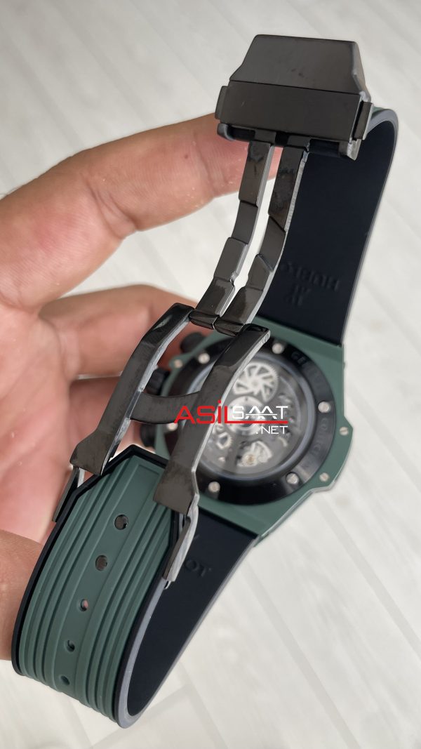 Hublot Unico Dark Green Seramik 44mm Yeşil Kadran Replika Saat
