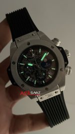 Hublot Unico Perpetual Calendar Big Bang 44mm Silver Replika Saat