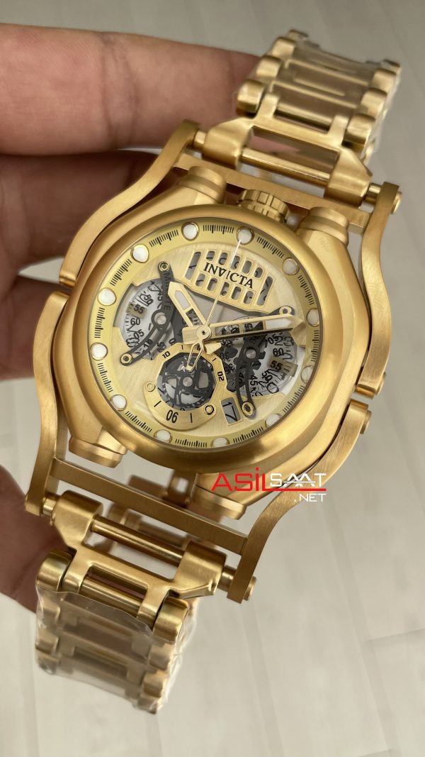 Invicta Sea Hunter Sarı 41718 Gold 56mm Replika Saat Invicta Sea Hunter Sarı 41718 Gold 56mm Replika Saat