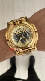 Invicta Sea Hunter Sarı 41718 Gold 56mm Replika Saat