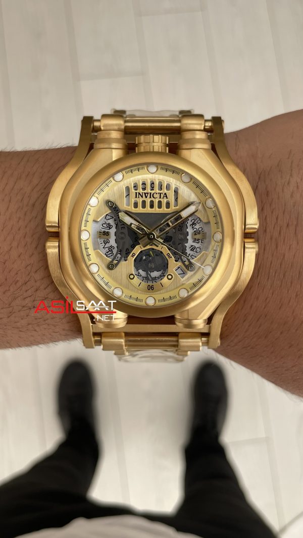 Invicta Sea Hunter Sarı 41718 Gold 56mm Replika Saat Invicta Sea Hunter Sarı 41718 Gold 56mm Replika Saat