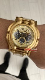 Invicta Sea Hunter Sarı 41718 Gold 56mm Replika Saat
