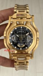 Invicta Sea Hunter Siyah 41718 Gold 56mm Replika Saat