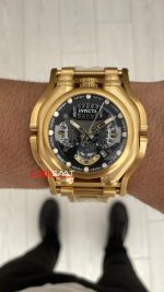 Invicta Sea Hunter Siyah 41718 Gold 56mm Replika Saat