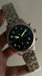 IWC Pilot Chronograph Black IW378002 Siyah Kadran 43mm Replika Saat