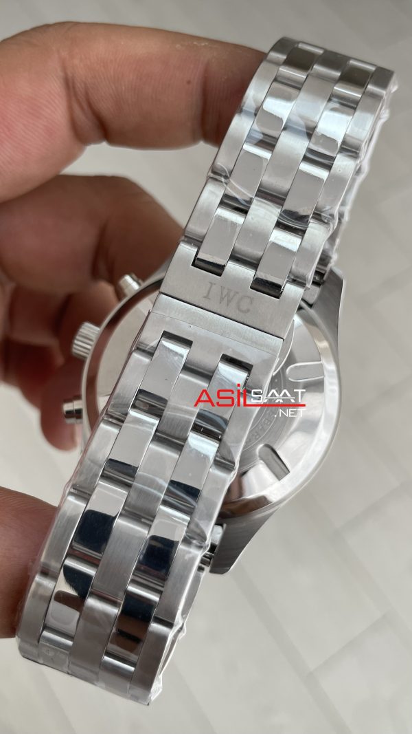 IWC Pilot Chronograph Black IW378002 Siyah Kadran 43mm Replika Saat
