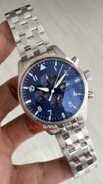 IWC Pilot Chronograph Blue IW378004 Mavi Kadran 43mm Replika Saat