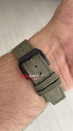 IWC Top Gun Pilot Chronograph Green IW389104 Siyah Kadran 43mm Replika Saat