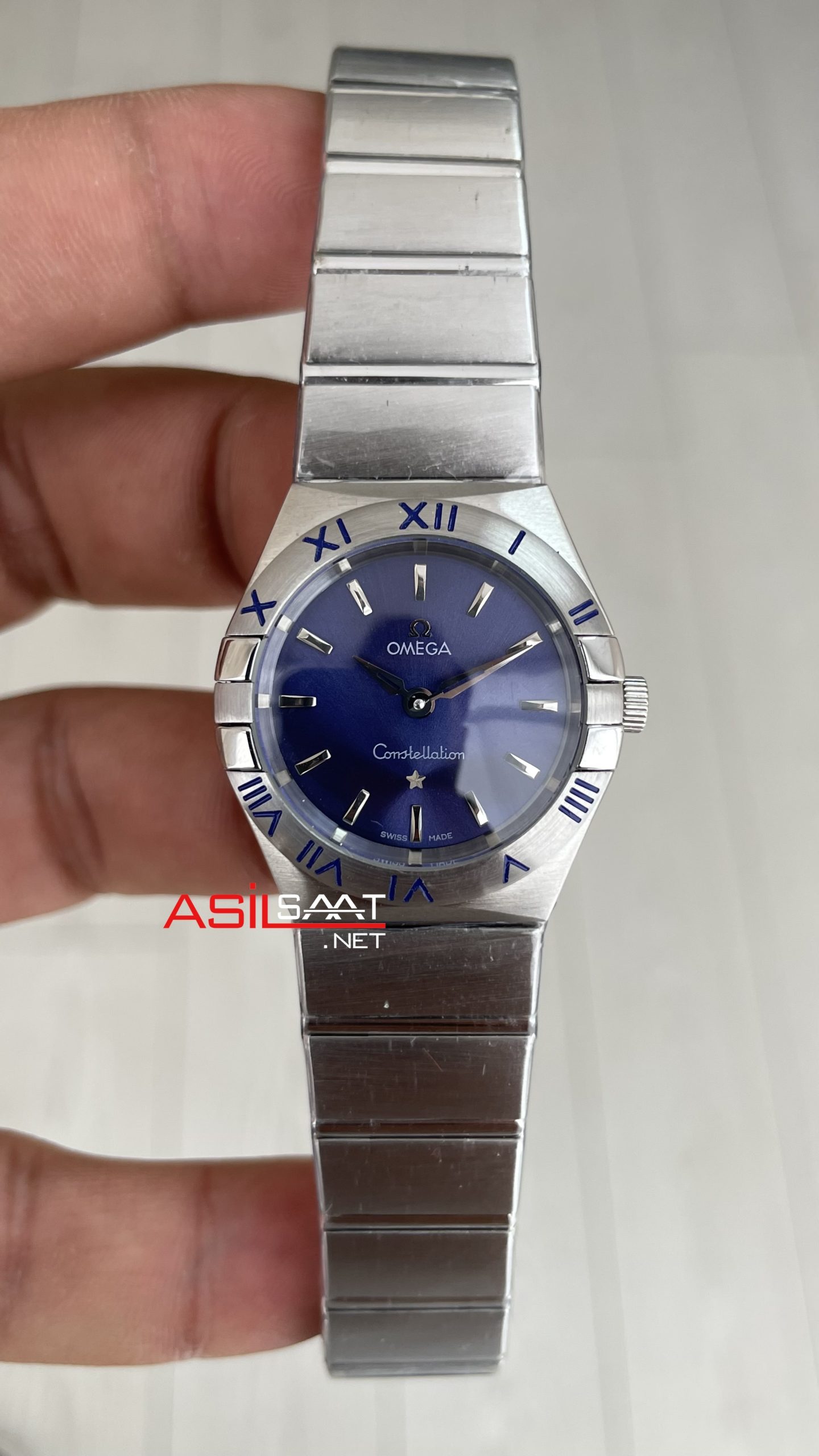 Omega Constellation Mavi 28mm Kadın Saati Omega Constellation Mavi 28mm Kadın Saati