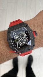 Richard Mille Rafael Nadal RM35-02 Kırmızı Carbon Black Replika Saat