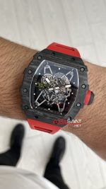 Richard Mille Rafael Nadal RM35-02 Kırmızı Carbon Black Replika Saat