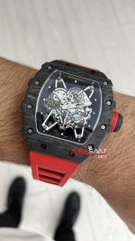 Richard Mille Rafael Nadal RM35-02 Kırmızı Carbon Black Replika Saat