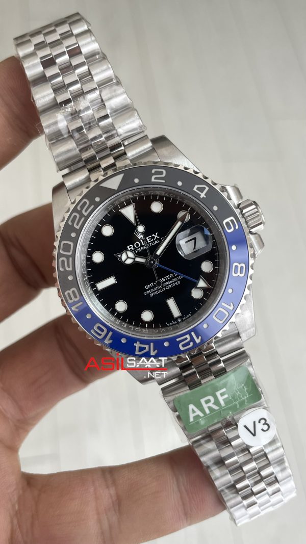Rolex Batgirl Gmt Master II 126710BLNR Jubilee 40mm 3285 AR Factory V3 Super Klon Eta Swiss
