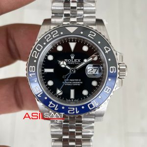Rolex Batgirl Gmt Master II 126710BLNR Jubilee 40mm DD3285 V3 Super Klon Swiss ETA Saat AR Factory