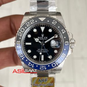 Rolex Batman Gmt Master II 126710BLNR Oyster 40mm DD3285 V3 Super Klon Swiss ETA Saat AR Factory