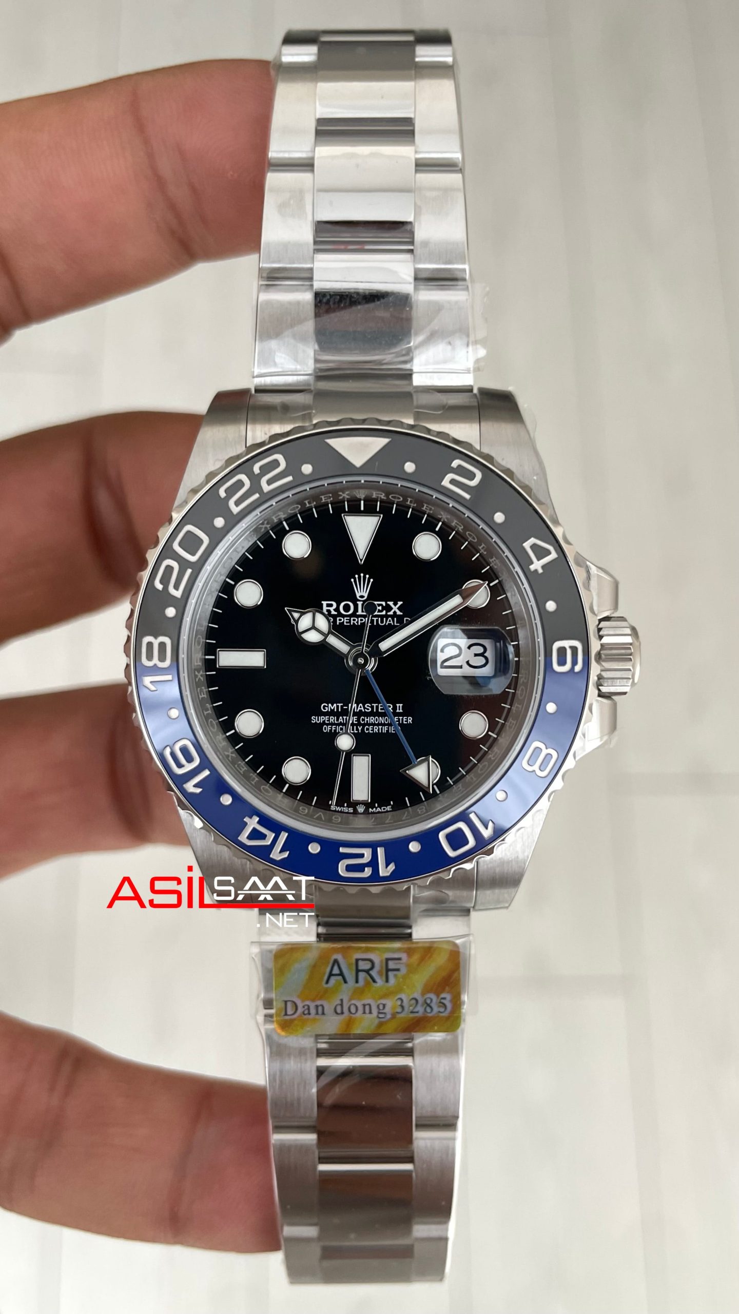 Rolex Batman Gmt Master II 126710BLNR Oyster 40mm DD3285 V3 Super Klon Swiss ETA Saat AR Factory Rolex Batman Gmt Master II 126710BLNR Oyster 40mm DD3285 V3 Super Klon Swiss ETA Saat AR Factory