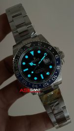 Rolex Batman Gmt Master II 126710BLNR Oyster 40mm DD3285 V3 Super Klon Swiss ETA Saat AR Factory