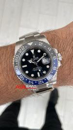 Rolex Batman Gmt Master II 126710BLNR Oyster 40mm DD3285 V3 Super Klon Swiss ETA Saat AR Factory