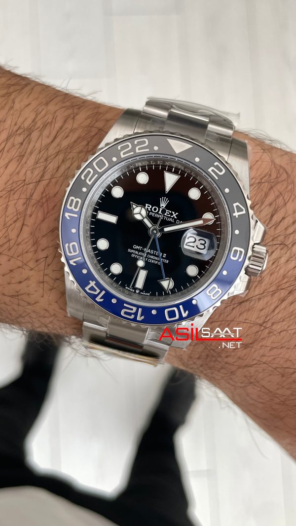Rolex Batman Gmt Master II 126710BLNR Oyster 40mm DD3285 V3 Super Klon Swiss ETA Saat AR Factory Rolex Batman Gmt Master II 126710BLNR Oyster 40mm DD3285 V3 Super Klon Swiss ETA Saat AR Factory