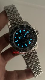 Rolex Bruce Wayne Gmt Master II 126710GRNR Jubilee 40mm Replika Saat