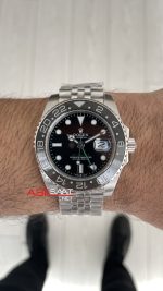Rolex Bruce Wayne Gmt Master II 126710GRNR Jubilee 40mm Replika Saat