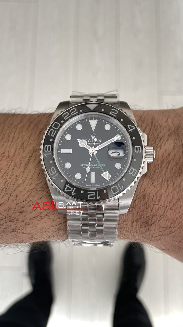 Rolex Bruce Wayne Gmt Master II 126710GRNR Jubilee 40mm Replika Saat