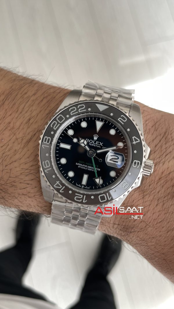 Rolex Bruce Wayne Gmt Master II 126710GRNR Jubilee 40mm Replika Saat