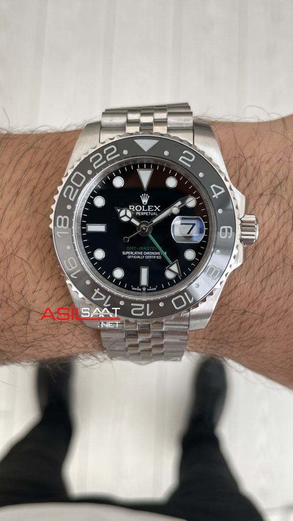 Rolex Bruce Wayne Gmt Master II 126710GRNR Jubilee 40mm Replika Saat