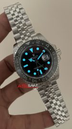 Rolex Bruce Wayne Gmt Master II 126710GRNR Jubilee 40mm Replika Saat