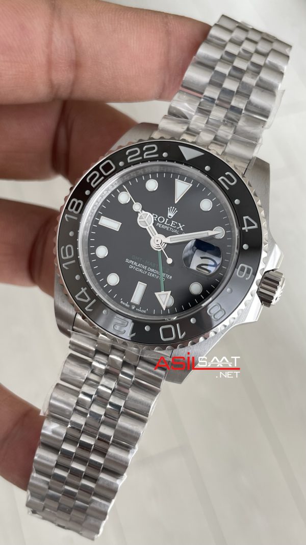 Rolex Bruce Wayne Gmt Master II 126710GRNR Jubilee 40mm Replika Saat
