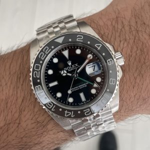 Rolex Bruce Wayne Gmt Master II 126710GRNR Jubilee 40mm Replika Saat