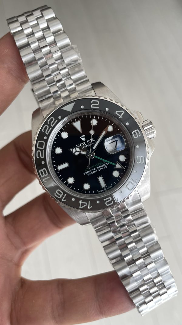 Rolex Bruce Wayne Gmt Master II 126710GRNR Jubilee 40mm Replika Saat