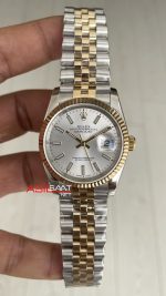 Rolex Datejust Beyaz Kadran 126233 Jubilee Two Tone Gold 36mm Kadın Kol Saati