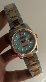 Rolex Datejust Beyaz Kadran 126233 Jubilee Two Tone Gold 36mm Replika Saat