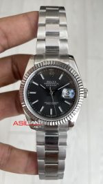 Rolex Datejust Gri Kadran 126334 Oyster Rhodium Grey 41mm Replika Saat