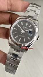 Rolex Datejust Gri Kadran 126334 Oyster Rhodium Grey 41mm Replika Saat