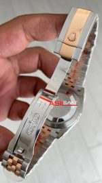 Rolex Datejust Jubilee 126331 Rosegold Two Tone Siyah Kadran 41mm 3235 Super Clone Swiss ETA Clean Factory
