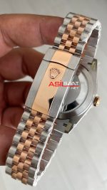Rolex Datejust Jubilee 126331 Rosegold Two Tone Siyah Kadran 41mm 3235 Super Clone Swiss ETA Clean Factory